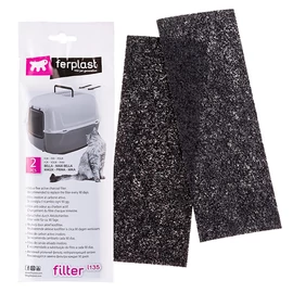 FERPLAST Macska Alomtál - Toilett Wc Szenes Filter 2db L135