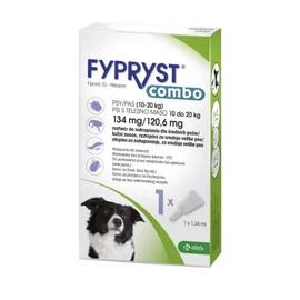 FYPRYST Combo Kutya Csepp - Bolha Kullancs irtó (10-20kg)  1x 1,34ml  M
