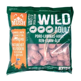 MUSH Fagyasztott Menü - Vaisto Wild Rénszarvas-Bárány-Jávorszarvas 3kg