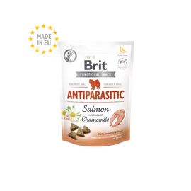 BRIT Care Kutya Jutalomfalat Functional Snack Adult Antiparasitic Lazac-kamilla 150g