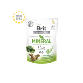 BRIT Care Kutya Jutalomfalat - Functional Snack Kölyök ásványokkal Sonka-Hínár 150g