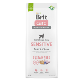 BRIT Care Kutyatáp - Sustainable Adult Sensitive Insect-Fish 12kg