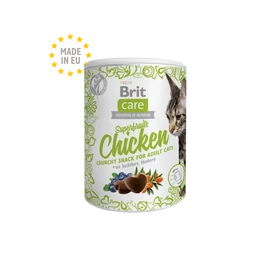 BRIT Care Macska Jutalomfalat - Adult Snack Superfruits Csirke 100g