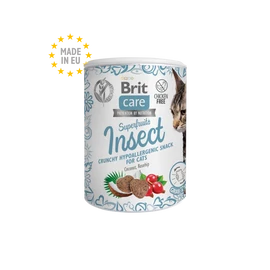 BRIT Care Macska Jutalomfalat - Adult Snack Superfruits Insect Rovar 100g