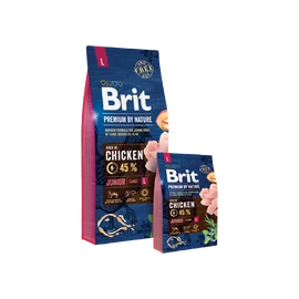 BRIT Prémium by Nature Kutyatáp - Junior L 15kg