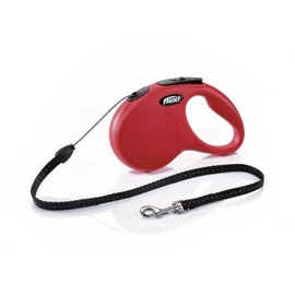 FLEXI Kutya Póráz - 12kg-ig S Classic Zsinóros Piros 5m