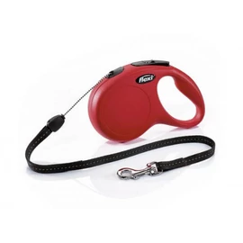 FLEXI Kutya Póráz - 12kg-ig S Classic Zsinóros Piros 8m