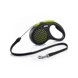 FLEXI Kutya Póráz - 12kg-ig S Design Zsinóros Zöld 5m