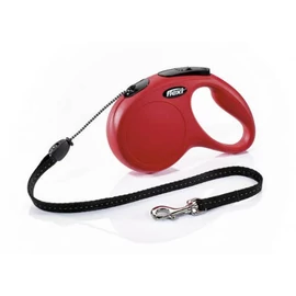 FLEXI Kutya Póráz - 20kg-ig M Classic Zsinóros Piros 5m