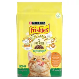 FRISKIES Macskatáp - Adult Indoor Csirkével és kerti Zöldségekkel 10kg