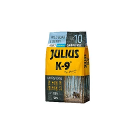 JULIUS-K9 Kutyatáp - Adult GF Utility Dog Hypoallergenic Boar Berry 10kg