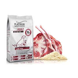 PLATINUM Kutyatáp - Adult Lamb+Rice  5kg
