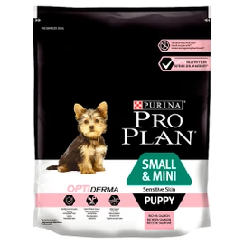 PRO PLAN Kutyatáp - Small & Mini Puppy Optiderma Lazacban Gazdag  700g