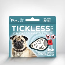 TICKLESS Pet Kutya - Kullancs és bolha riasztó Ultrahangos Fehér