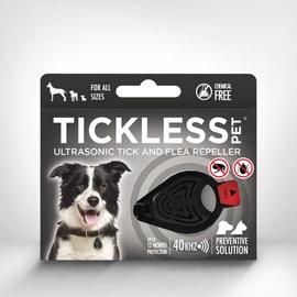 TICKLESS Pet Kutya - Kullancs és bolha riasztó Ultrahangos Fekete