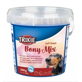 TRIXIE Kutya Jutalomfalat - Soft Snack Bony Mix Marha-Bárány-Lazac-Csirke 500g