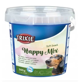 TRIXIE Kutya Jutalomfalat - Soft Snack Happy Mix Szivek Bárány-Lazac-Csirke 500g