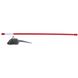 TRIXIE Macska Játék - Egér Csipogós Pálcán 47cm