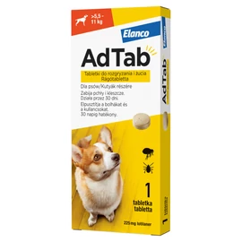 ADTAB Kutya Rágótabletta - Bolha Kullancs irtó ( 5,5-11kg) 225mg x 1