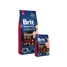 BRIT Prémium by Nature Kutyatáp - Senior L+XL 15kg