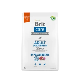 BRIT Care Kutyatáp - Hypoallergenic Adult Large Breed Lamb & Rice  3kg