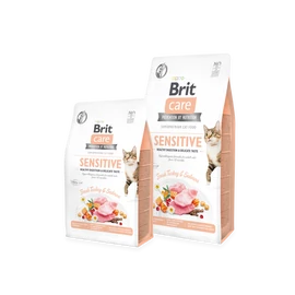 BRIT Care Macskatáp - Adult Sensitive Pulyka-Lazac 2kg