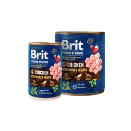 BRIT Paté & Meat Kutya Konzerv - Adult Chicken With Hearts 800g