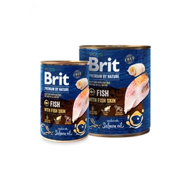BRIT Paté & Meat Kutya Konzerv - Adult Fish With Skin 800g