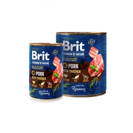 BRIT Paté & Meat Kutya Konzerv - Adult Pork With Trachea 800g