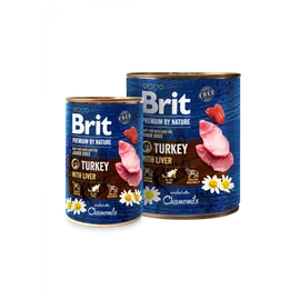BRIT Paté & Meat Kutya Konzerv - Junior Turkey With Liver 800g
