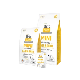 BRIT Care Kutyatáp - Grain Free Mini Adult Hair & Skin Lazac-Hering 7kg