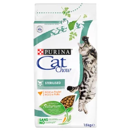 CAT CHOW Macskatáp - Adult Sterilised Csirkében Gazdag  1,5kg