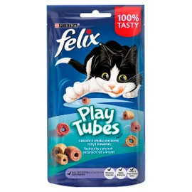 FELIX Macska Jutalomfalat - Play Tubes Hal, Garnélarák 50g x 1