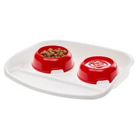 FERPLAST Etető,-Itatótál - Műanyag tartóval Lindo Tray & Bowls