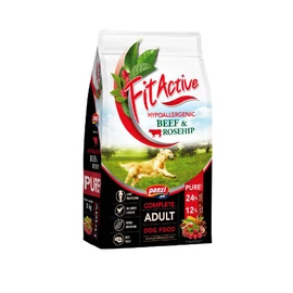 FITACTIVE Kutyatáp - Pure Hypoallergenic Marha Csipkebogyó  3kg