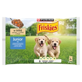 FRISKIES Kutya Alutasak - Junior Szószos válogatás  85g x4