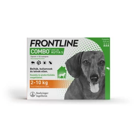 FRONTline Combo Kutya Csepp - Bolha Kullancs irtó ( 2-10kg) S 0,67ml x 3 pipetta