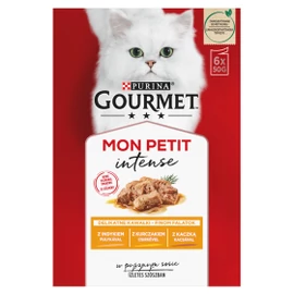GOURMET Mon Petit Macska Alutasak - Kacsával, Csirkével, Pulykával 50g x 6
