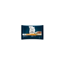 GOURMET Perle Mini Filé Macska Alutasak - Pulyka, Tonhal, Kacsa, Bárány 85g x 4