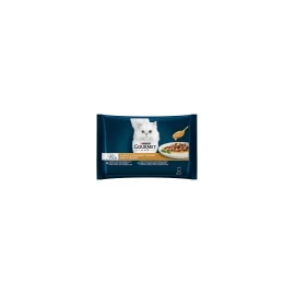GOURMET Perle Macska Alutasak - Gravy Delight Lazaccal, Tonhallal 85g x 4
