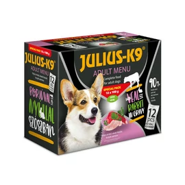 JULIUS-K9 Kutya Alutasakos - Adult Special Pack Borjú-Nyúl 100g x12