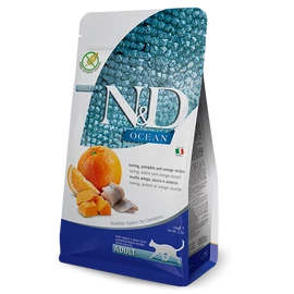 N&D Macskatáp Ocean - Adult Hering, Sütőtök és Narancs  300g