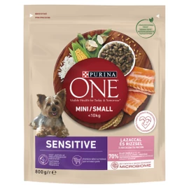 ONE Kutyatáp - Mini Adult Sensitive Lazaccal és Rizzsel 800g