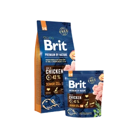 BRIT Prémium by Nature Kutyatáp - Senior S+M 15kg