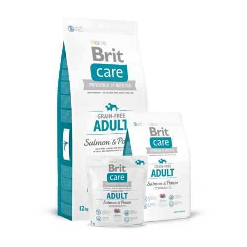 BRIT Care Kutyatáp - Grain Free Adult Salmon & Potato  3kg