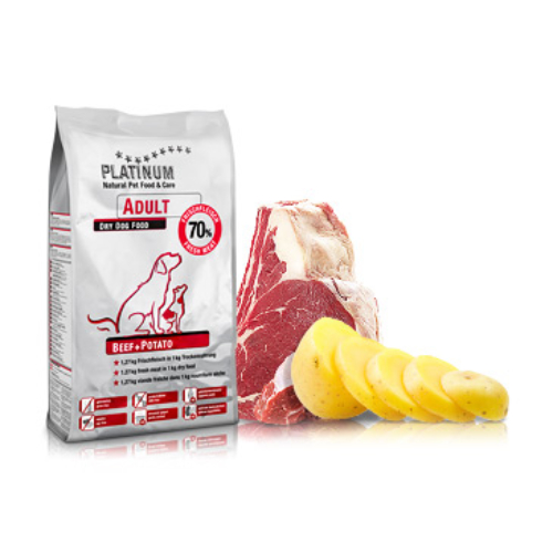 PLATINUM Kutyatáp - Adult Beef+Potato  5kg