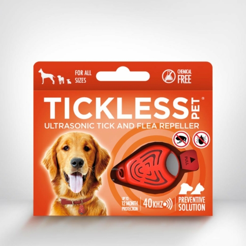 TICKLESS Pet Kutya - Kullancs és bolha riasztó Ultrahangos Narancssárga