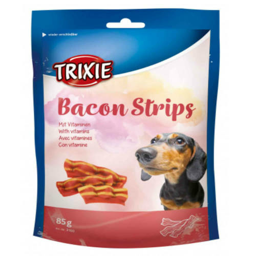 TRIXIE Kutya Jutalomfalat - Bacon Strips Szalonna csíkok 85g