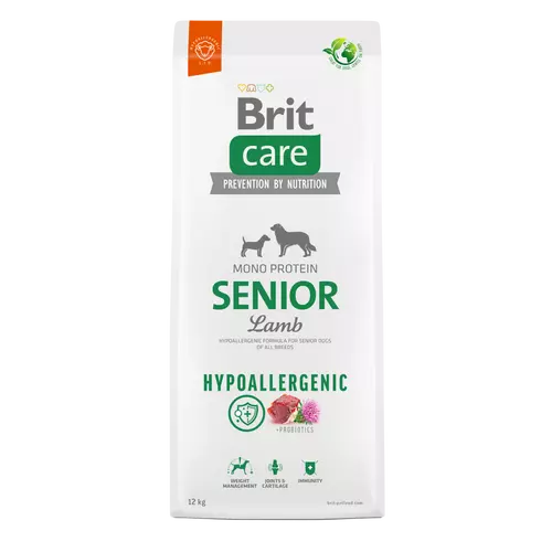 BRIT Care Kutyatáp - Hypoallergenic Senior Lamb & Rice  3kg