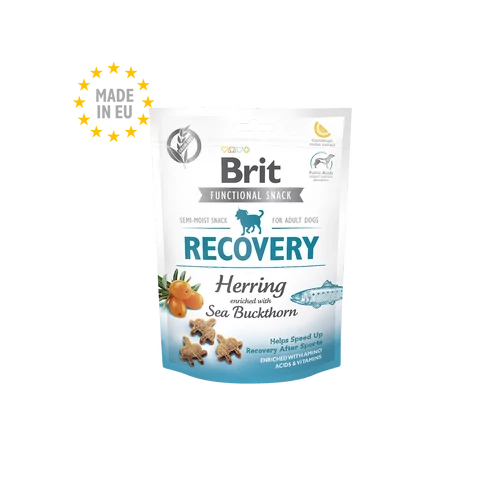 BRIT Care Kutya Jutalomfalat Functional Snack Adult Recovery Hering-Homoktövis 150g